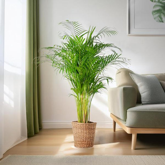 Areca Palm (dypsis) met mand Torun - ↕120cm - Ø24 - Sierplantenshop