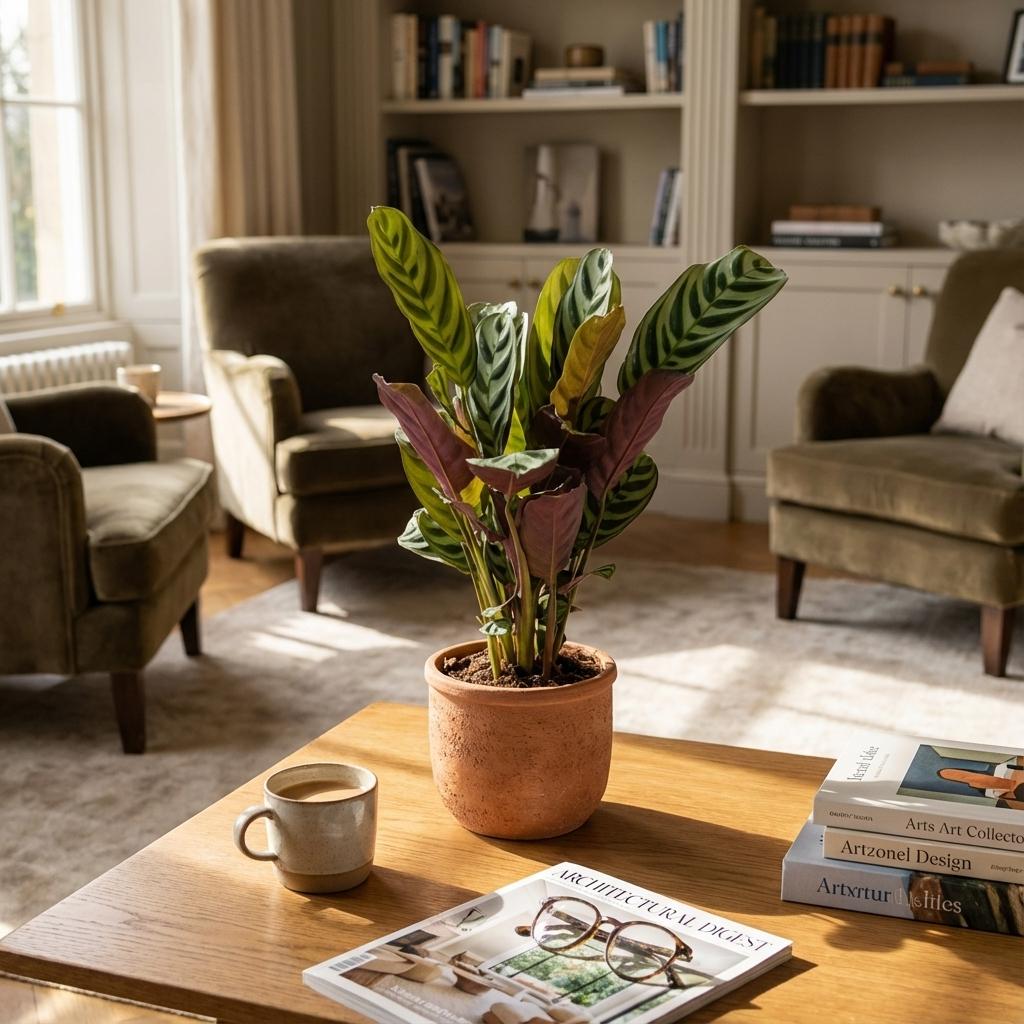 Ctenanthe burle-marxii – Visgraatplant